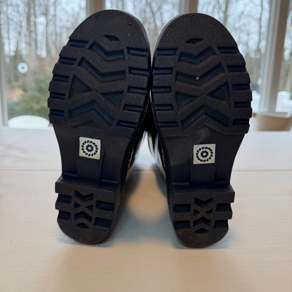 Jack Rogers Women’s 7 Waterproof Rain Boots Blue Tall Shaft Bow Accent Excellent - Picture 3 of 10